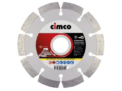 Produktbild 1 Cimco 206816  VE3  Diamant Trennscheiben 3x 125mm 206816  Inhalt  3 