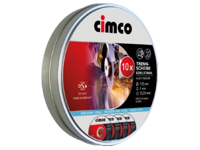 Produktbild 2 Cimco 206840  VE10  Trennscheiben EDELSTAHL 10x 115x1 0mm 206840  Inhalt  10 
