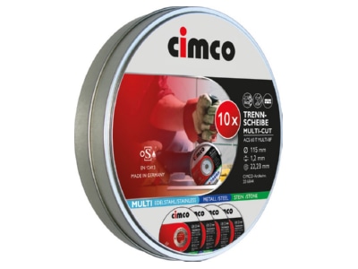 Produktbild 2 Cimco 206844  VE10  Trennscheiben MULTI CUT 10x 115x1 2mm 206844  Inhalt  10 