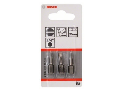 Produktbild 2 Bosch Power Tools 2607001457 Schrauberbit S 0 5x4 0 25mm VE3