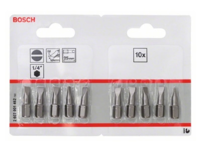 Produktbild 2 Bosch Power Tools 2607001462 Schrauberbit S 0 8x5 5 25mm VE10