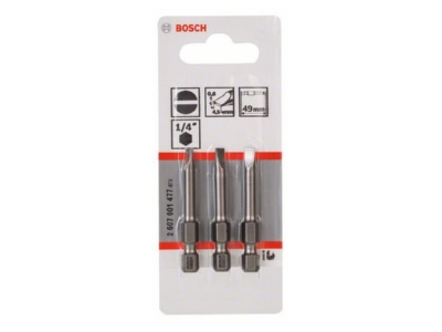 Produktbild 2 Bosch Power Tools 2607001477 Schrauberbit S 0 6x4 5 49mm VE3