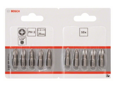 Produktbild 2 Bosch Power Tools 2607001512 Schrauberbit PH 2 25mm VE20