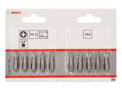 Produktbild 1 Bosch Power Tools 2607001559 Schrauberbit PZ 2 25mm VE10