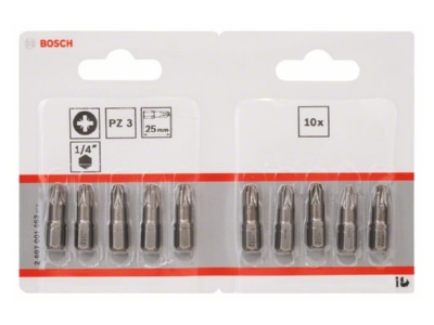 Produktbild 2 Bosch Power Tools 2607001563 Schrauberbit PZ 3 25mm VE10