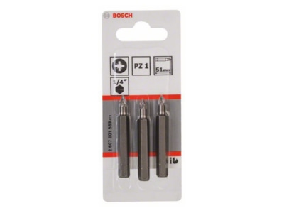 Produktbild 2 Bosch Power Tools 2607001569 Schrauberbit PZ 1 51mm VE3