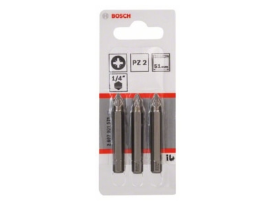 Produktbild 2 Bosch Power Tools 2607001571 Schrauberbit PZ 2 51mm VE3