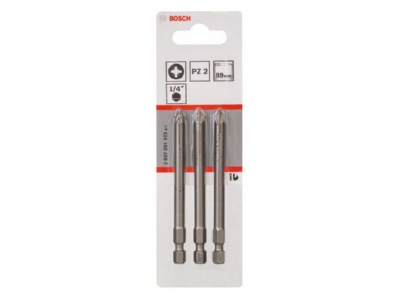 Produktbild 2 Bosch Power Tools 2607001583 Schrauberbit PZ 2 89mm VE3
