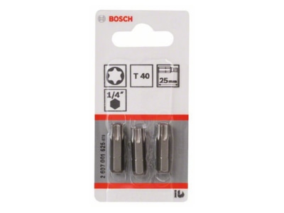 Produktbild 1 Bosch Power Tools 2607001625 Schrauberbit T40 25mm VE3