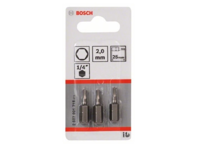 Produktbild 1 Bosch Power Tools 2607001718 Schrauberbit HEX 2 25mm VE3