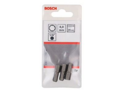 Produktbild 2 Bosch Power Tools 2607001730 Schrauberbit HEX 8 25mm VE3