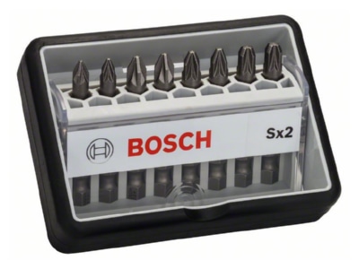 Produktbild 1 Bosch Power Tools 2607002557 Schrauberbit Set 8 tlg  PZ