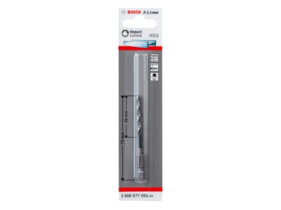 Produktbild Bosch Power Tools 2608577051 Metallspiralbohrer HSS  3 5 mm