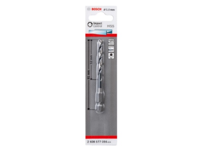 Produktbild Bosch Power Tools 2608577056 Metallspiralbohrer HSS  5 0 mm