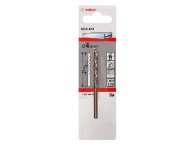 Produktbild Bosch Power Tools 2608585846 Metallspiralbohrer HSS C 4 x 43 x 75 mm