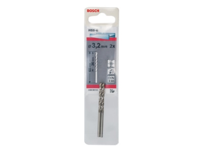 Produktbild Bosch Power Tools 2608585912 Metallspiralbohrer HSS G 3 2x36x65mm