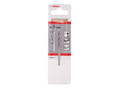 Produktbild Bosch Power Tools 2608596300 Holzspiralbohrer 3x33x61mm d3mm