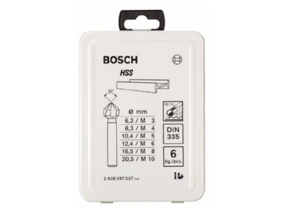 Product image 1 Bosch Power Tools 2608597527 Countersink set with 6 pieces
