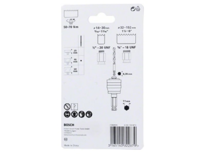 Product image 3 Bosch Power Tools 2608599010 Hexagon holder adaptor for hole saw
