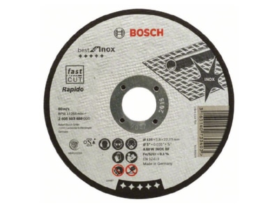 Produktbild Bosch Power Tools 2608603488 Trennscheibe 125x1 0mm INOX