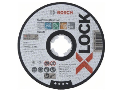 Produktbild 1 Bosch Power Tools 2608619270 Trennscheibe X LOCK 125x1 6mm Rap Multi ger     Aktionsartikel
