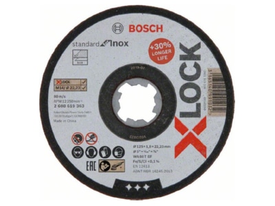 Produktbild 1 Bosch Power Tools 2608619363 Trennscheibe X Lock 125x1 6mm T41