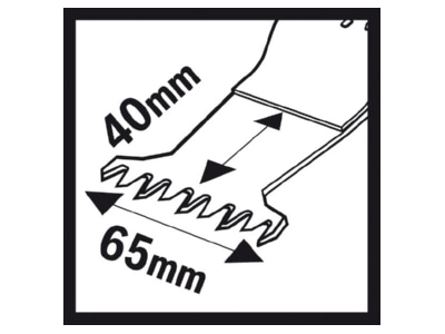 Ma�zeichnung 1 Bosch Power Tools 2608662355 Tauchsaegeblatt AII 65 BSPC 40x65mm