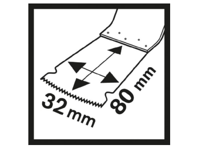 Ma�zeichnung 1 Bosch Power Tools 2608662767 Tauchsaegeblatt MAIZ 32 EPC 80x32mm