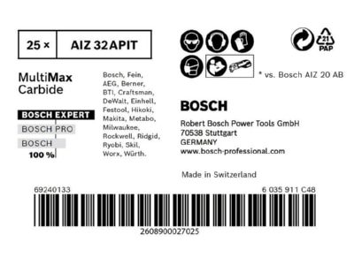 Produktbild 6 Bosch Power Tools 2608900027 EXPERT MultiMax AIZ 32