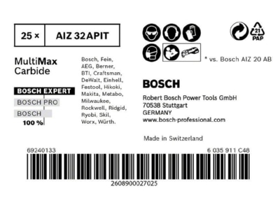 Product image 6 Bosch Power Tools 2608900027 Sawing Blade for oscillator