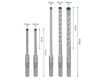 Produktbild 2 Bosch Power Tools 2608900197 Hammerbohrer Set
