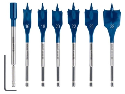 Produktbild 4 Bosch Power Tools 2608900334 Flachfraesbohrerset 16 18 20 22 25 32mm