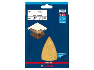 Produktbild 1 Bosch Power Tools 2608901115 C470 Schleifpapier 100x150mm  G60 VE10