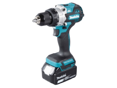 Angled view 1 Makita DHP486RTJ Battery hammer drill 18V 5Ah
