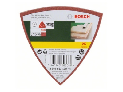 Produktbild 2 Bosch Power Tools 2607017109 Schleifblatt Set