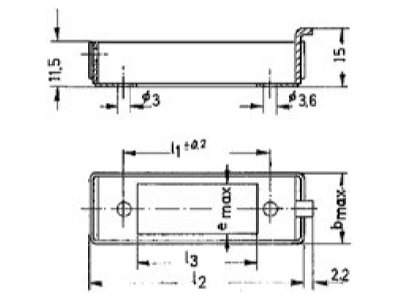 Mazeichnung 3 Telegaertner B03015A0940 Einbauriegelwanne 30 39