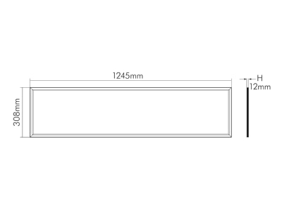 Ma�zeichnung 2 Nobile 1560701240 LED Panel Flat R2 warmweiss dim 1 10V