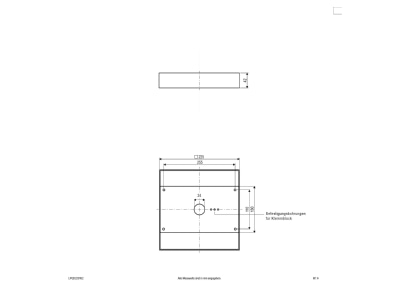Ma�zeichnung EVN LPQD220102 LED Anbaupanel 3000K IP20 weiss