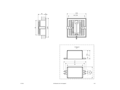 Ma�zeichnung EVN P21702S LED Wandeinbauleuchte 3000K IP20 si
