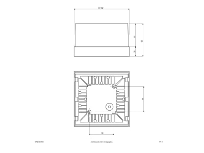 Ma�zeichnung EVN WAQ54091502 LED Wandanbauleuchte 3000K IP54