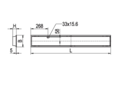 Strichzeichnung Ridi Leuchten LENSES ES  0827724 LED Einbauleuchte 3000K LENSES ES 0827724