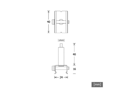 Dimensional drawing LTS ST A S S 9000 116 si Accessory for luminaires