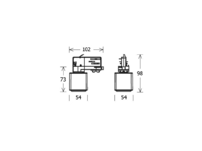 Ma�zeichnung LTS ST ZSCHUKO 4230V sw Steckdosenadapter schwarz