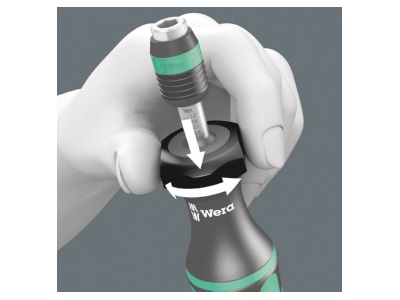 Detailed view 1 Wera 7400 Momentum wrench 1 4 inch
