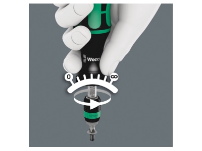 Detailed view 6 Wera 7400 Momentum wrench 1 4 inch
