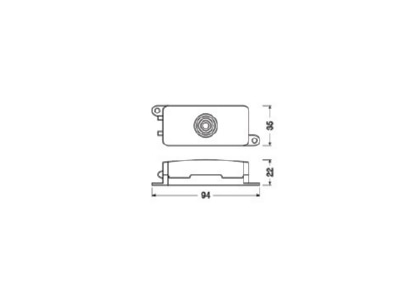 Ma�zeichnung Ledvance CONNECTORBOX3P L N E Anschlussbox 3 pol 