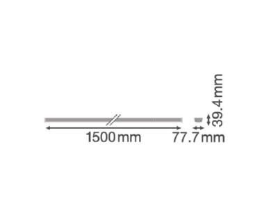 Mazeichnung Ledvance TRUSYSFLEXP50W840WCL LED Leuchteneinsatz 840