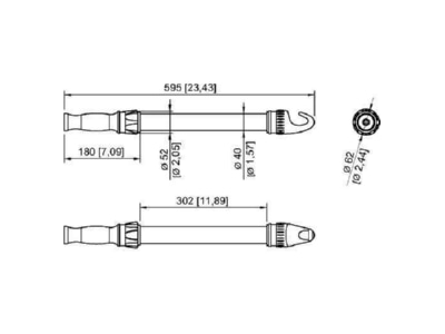 Mazeichnung Stahl 6149 2 3511 5010 LED Inspektionsleuchte 13 W 1396 lm