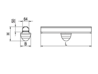 Line drawing Ridi Leuchten VLMF S  1500166  386 System component for lighting control VLMF S 1500166  386