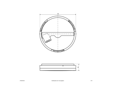 Ma�zeichnung EVN AP35300125S LED Anbauleuchte CCT Switch